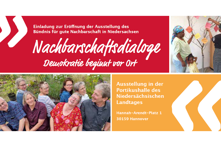 Ausstellung Nachbarschaftdialoge - Demokratie beginnt vor Ort